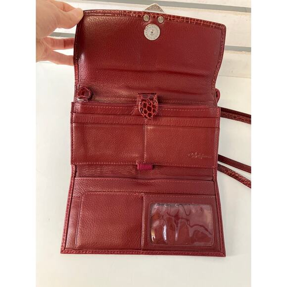 BRIGHTON SMALL PEBBLED LEATHER EMBOSSED ANIMAL CROSSBODY BAG - Picture 10 of 16